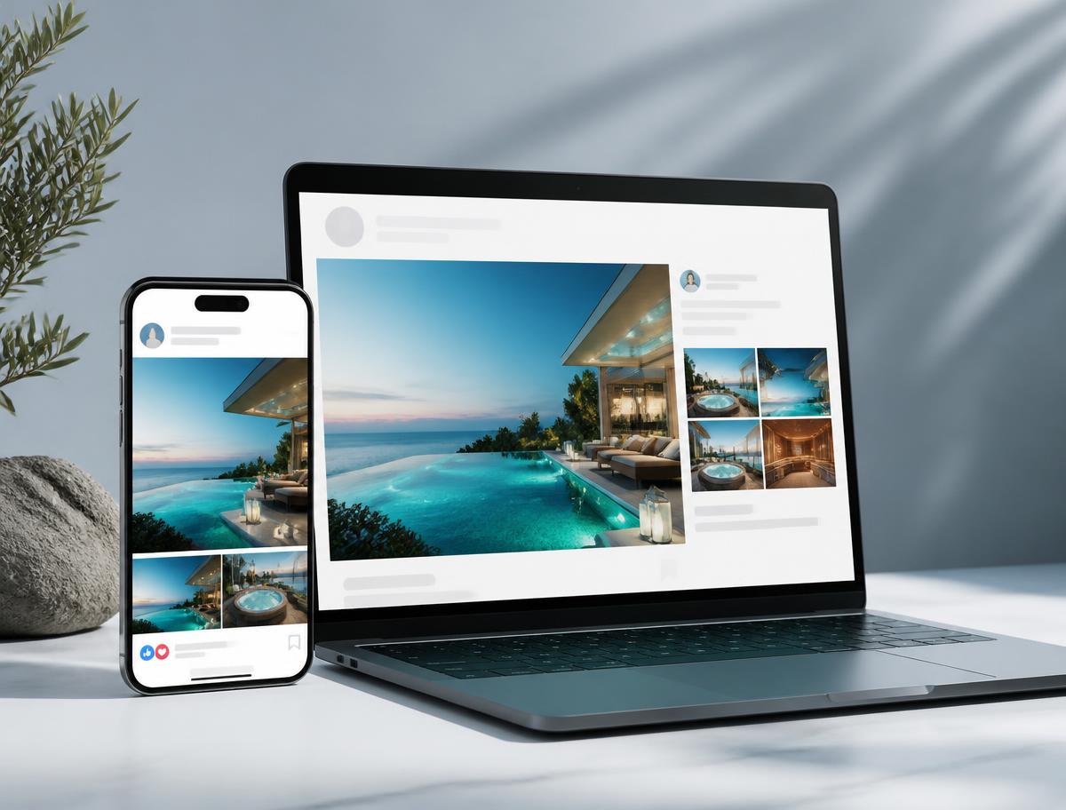 Anteprima delle campagne pubblicitarie su smartphone e MacBook